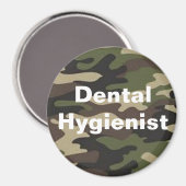 歯科衛生士迷彩柄磁石 マグネット (正面/裏面)