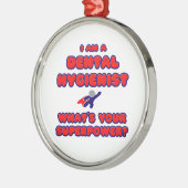 歯科衛生士…あなたの超大国は？ メタルオーナメント (左)