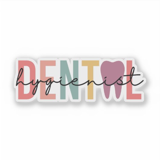 歯科衛生士 シール (正面)