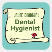 歯科衛生士 スクエアシール (正面)