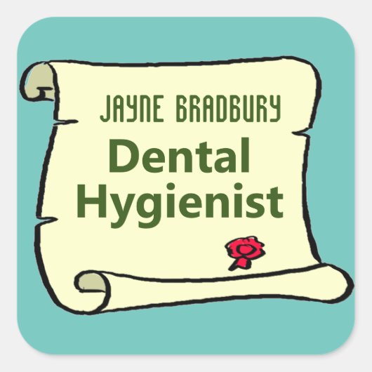 歯科衛生士 スクエアシール (正面)