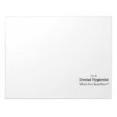 歯科衛生士 ノートパッド (正面)