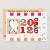 歯科衛生士 卒業招待状 招待状 (正面/裏面)