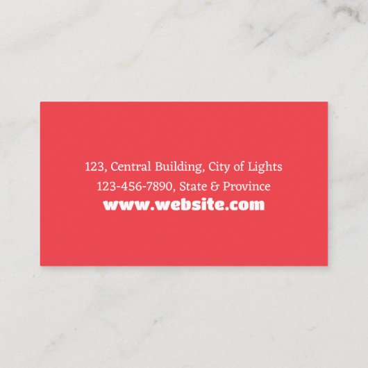 歯科衛生士 名刺 (裏面)