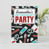 歯科衛生士/歯医者退職パーティー 招待状 (スタンド正面)