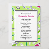 歯科衛生士/歯科医の退職パーティーの緑 招待状 (裏面)