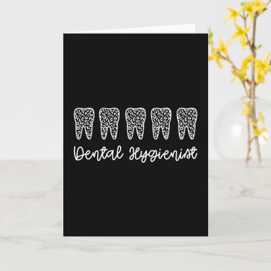 歯科衛生士 | RDH歯医者の歯科用ギフト カード (黄色い花)