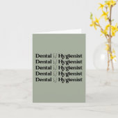 歯科衛生士 | RDH歯医者の歯科用ギフト カード (黄色い花)