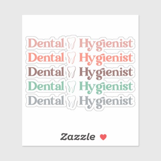 歯科衛生士 | RDH歯医者の歯科用ギフト シール (シート)