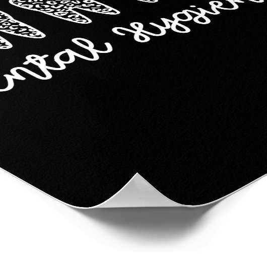 歯科衛生士 | RDH歯医者の歯科用ギフト ポスター (角)