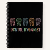 歯科衛生士 | RDH歯医者ヒョウの歯の贈り物 ノートブック (正面)
