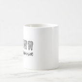 歯科衛生士 | RDH歯科医の歯のギフト コーヒーマグカップ (中央)