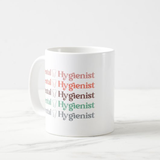 歯科衛生士 | RDH歯科医の贈り物 コーヒーマグカップ (正面左)