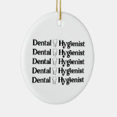 歯科衛生士 | RDH歯科医の贈り物 セラミックオーナメント (右)