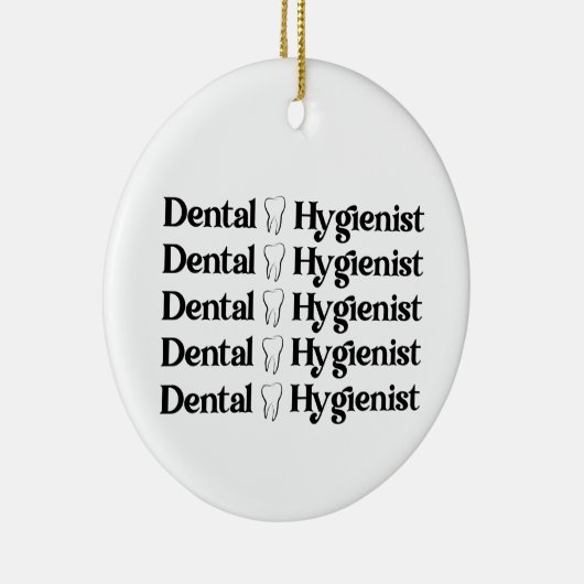 歯科衛生士 | RDH歯科医の贈り物 セラミックオーナメント (右)