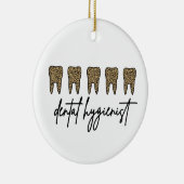 歯科衛生士 | RDH歯科医チーテプリントギフト セラミックオーナメント (右)