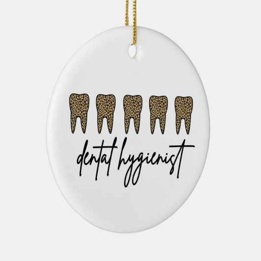 歯科衛生士 | RDH歯科医チーテプリントギフト セラミックオーナメント (右)