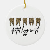 歯科衛生士 | RDH歯科医チーテプリントギフト セラミックオーナメント (正面)