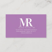 歯科衛生士MD歯グラデーションのロゴ事業 名刺 (裏面)