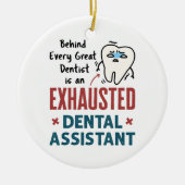 歯科補おもしろい助疲引用文 セラミックオーナメント (正面)