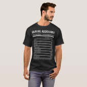 歯科補助栄養価の栄養事実 Tシャツ (正面フル)