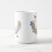 歯科解剖学の歯科医のための花のマグのギフト コーヒーマグカップ (中央)