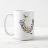 歯科解剖学の歯科医のための花のマグのギフト コーヒーマグカップ (左)