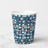 歯科診療所のパターン 紙コップ (右)
