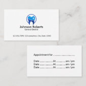 歯科診療所プロフェッショナル歯科アポイントメント 予約カード (正面/裏面)