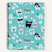 歯科診療衛生歯科用歯科かわいい歯 ノートブック (正面)