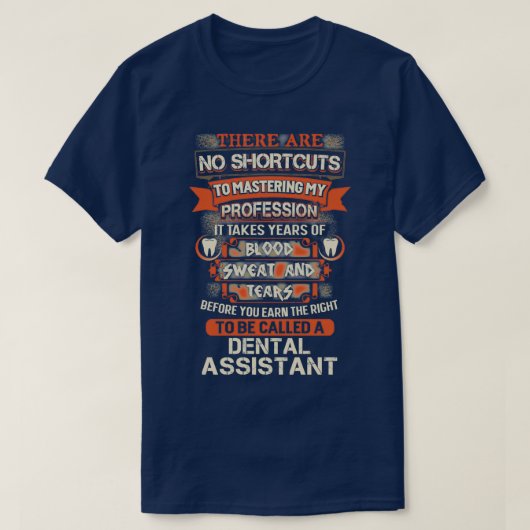 歯科誇りを持った助手 Tシャツ (デザイン正面)