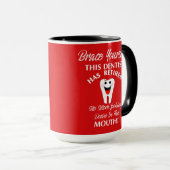 歯科退職した医のおもしろいノベルティ退職グラフィック マグカップ (正面右)