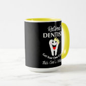 歯科退職した医のおもしろいノベルティ退職グラフィック マグカップ (正面右)