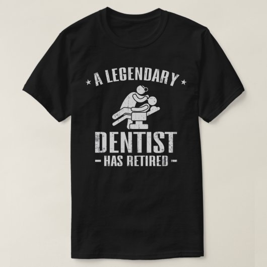 歯科退職した医 Tシャツ (デザイン正面)