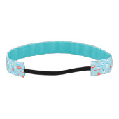 歯科青いパターン アスレチックヘッドバンド (裏面)