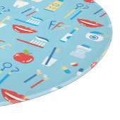 歯科青いパターン カッティングボード (角)