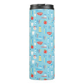 歯科青いパターン タンブラー (裏面)