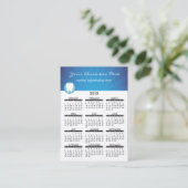 歯科2015年の名刺のカレンダー 名刺 (スタンド正面)