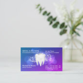 歯科 クリニック 歯医者 予約 3d 歯 名刺 (スタンド正面)