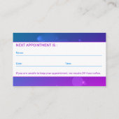 歯科 クリニック 歯医者 予約 3d 歯 名刺 (裏面)