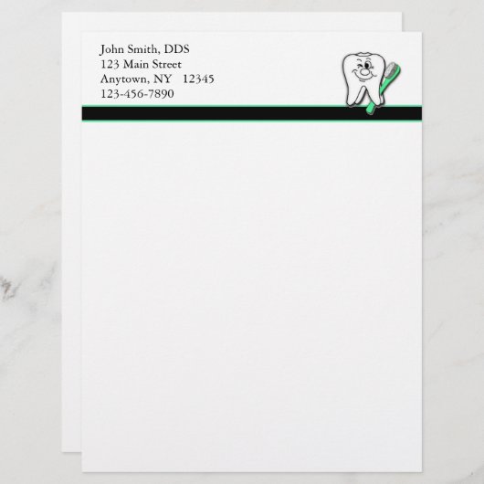 歯科 レターヘッド (正面/裏面)