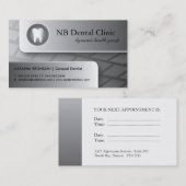 歯科/一般歯科の名刺 予約カード (正面/裏面)