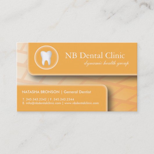 歯科/一般歯科の名刺 予約カード (正面)