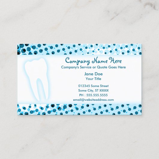 歯科 名刺 (裏面)