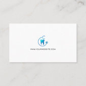 歯科 | 歯及び聴診器 名刺 (裏面)