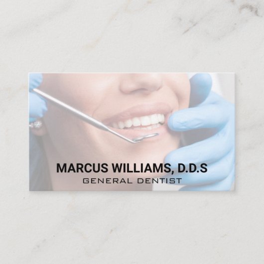 歯科 |歯検査 名刺 (正面)