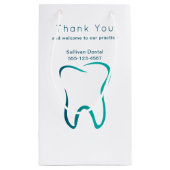 歯科 歯科医療 クリニック 事業 スモールペーパーバッグ (裏面)