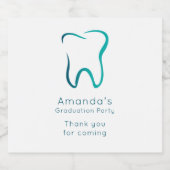 歯科 歯科医療 卒業パーティー ビールラベル (シングルラベル)