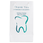 歯科 歯科医院 医療 クリニック ビジネス スモールペーパーバッグ (正面)