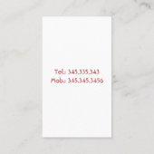 歯科/歯科歯科個人診療科 名刺 (裏面)